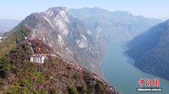 满山红叶似彩霞  重庆三峡库区渐兴“徒步热”